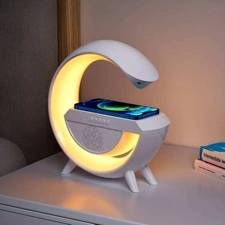 PunnkFunnk RGB Light table Lamp speaker with wireless charger 15 W Bluetooth Laptop/Desktop Speaker