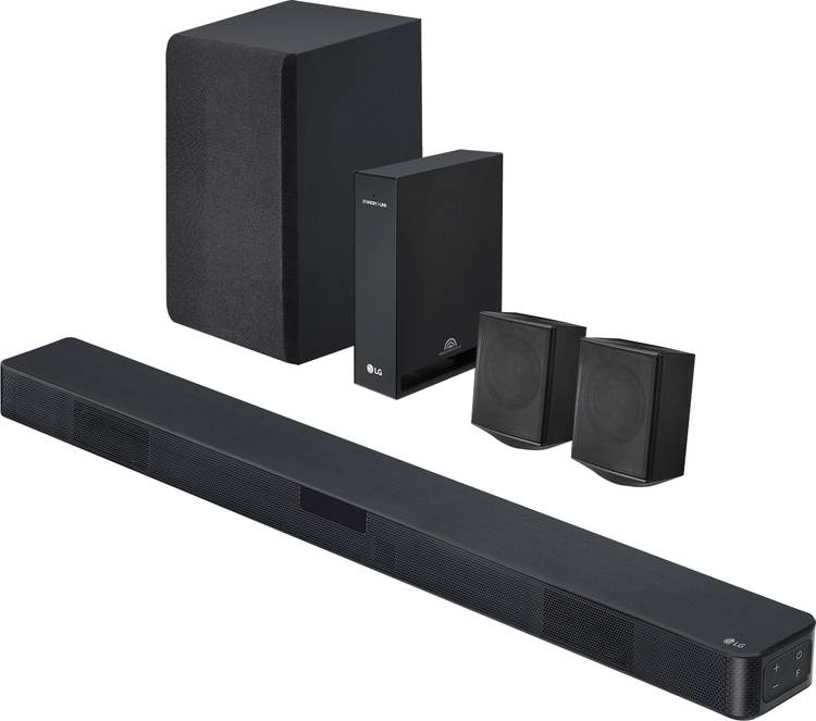 LG SNC4R, 420W Wireless Subwoofer & Rear Speaker, Dolby Digital, Bluetooth, Optical 420 W Bluetooth Soundbar