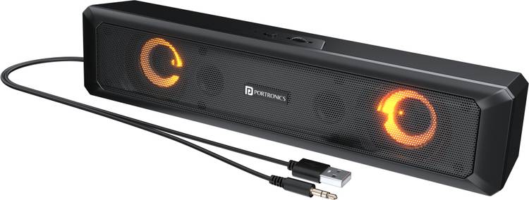 Portronics In Tune 3 with LED Lights 6 W Soundbar