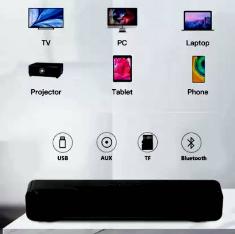 Clairbell ATE_571O_WIRELESS M51 SOUNDBAR BLUETOOTH SPEAKER COMPATIBLE WITH ALL SMARTPHONES 48 W Bluetooth Soundbar