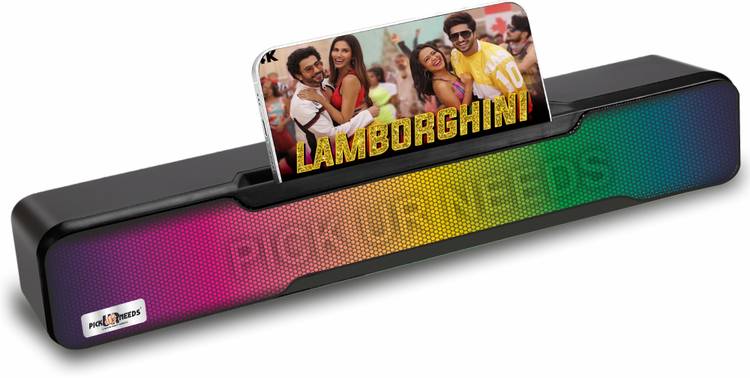 Make Ur Wish Portable Wireless Soundbar Speaker With RGB Light 7Hrs Playback USB/Aux/TF card 10 W Bluetooth Soundbar