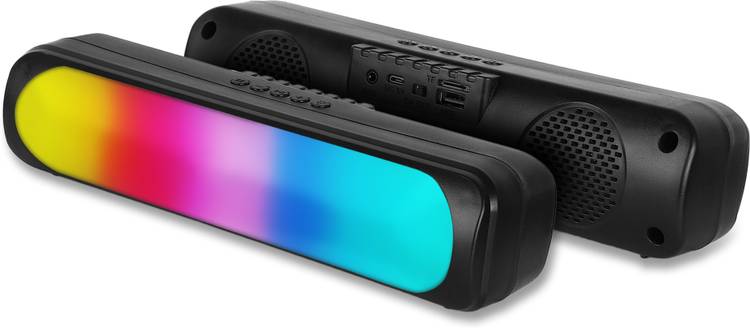 Harjio RGB Light Wireless Rechargeable Mini Soundbar Speaker / 1500 mAh Battery / 10 W Bluetooth Soundbar