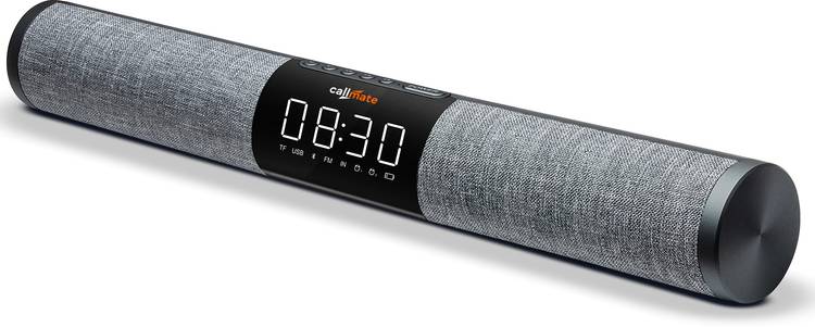 Callmate Revolve 16W Wireless Bluetooth Soundbar, Digital Clock/Alarm, BT Speaker for TV 16 W Bluetooth Soundbar