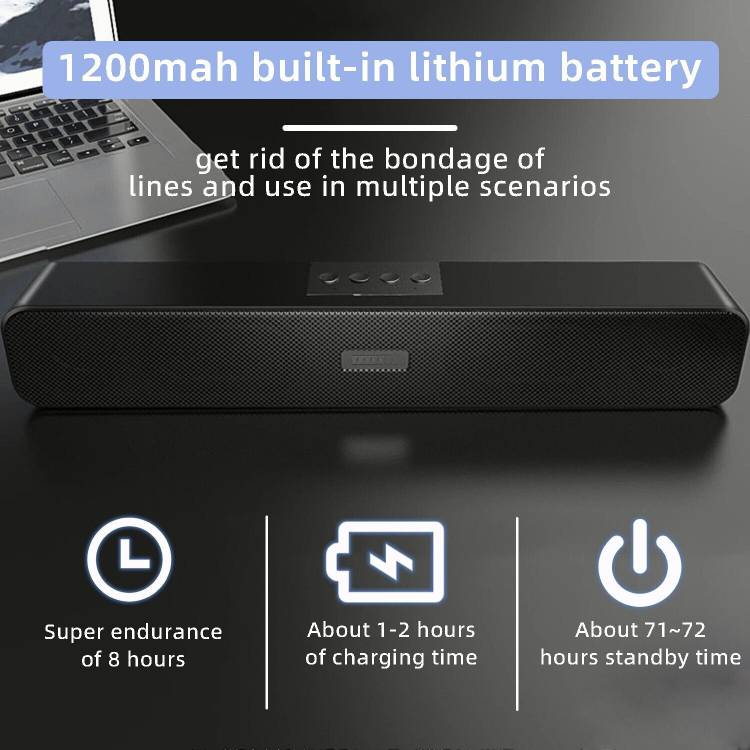 TX -FLO Portable Home TV SOUNDBAR Dynamic Thunder Sound 1500mAh Battery 16W 16 W Bluetooth Laptop/Desktop Speaker