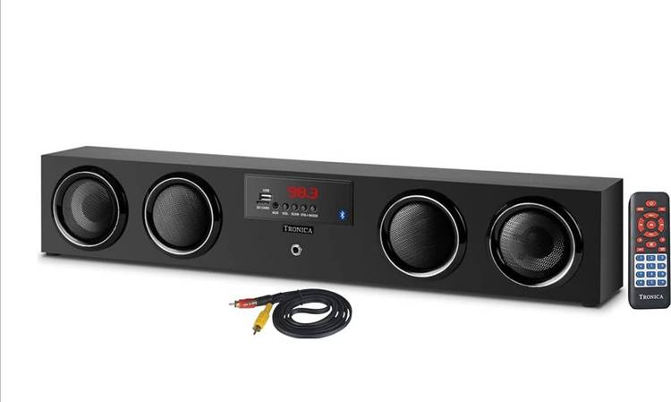 TRONICA Soundbar 24W Speaker, 4.0 Channel, Bluetooth Soundbar Multimedia 24 W Bluetooth Soundbar