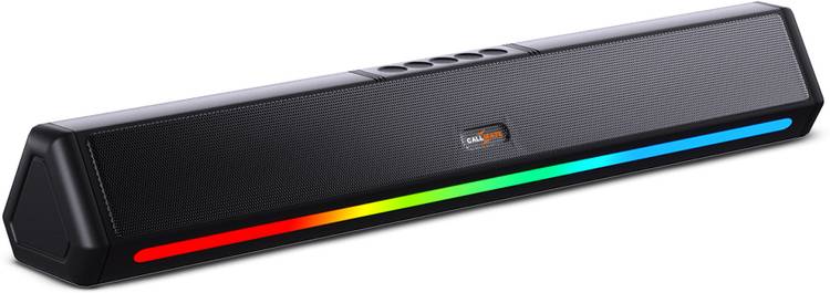 Callmate Prism With In-Built 2 Subwoofers Bluetooth Speaker | FM Radio| RGB Light 20 W Bluetooth Soundbar