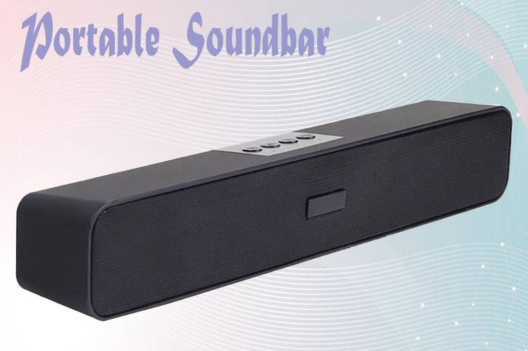 ROKAVO Powerful Bass Soundbar for Phone/TV/Laptop/Tablets/Aux/TF Card/USB Drive 10 W Bluetooth Soundbar