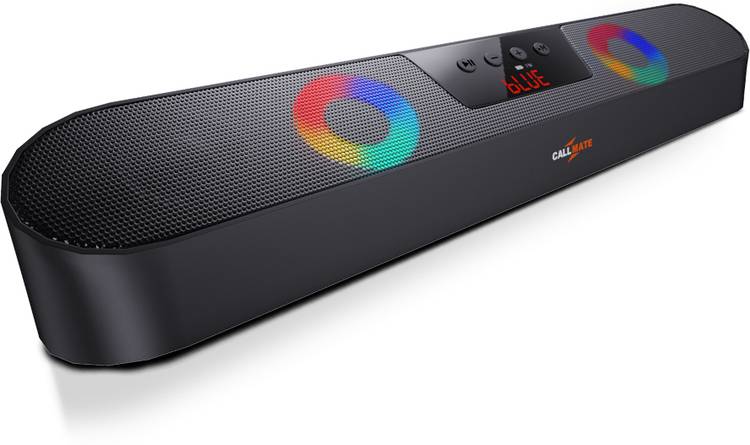 Callmate AudioLoaf with In-Built 2 Subwoofers & Speaker| RGB & LED Display| FM Radio 20 W Bluetooth Soundbar