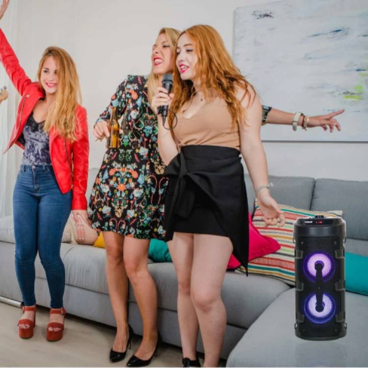 GUGGU JKL_7867A_4210 Wireless Bluetooth Portable Party Speaker Glow Lights, 48 W Bluetooth Soundbar