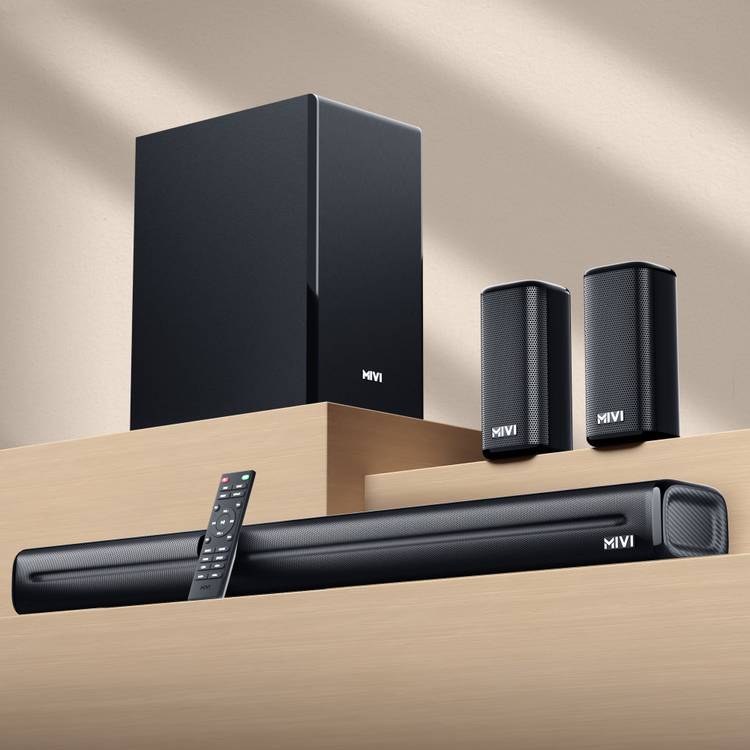 Mivi Fort H550 Soundbar, 550 Watts, 5.1 Channel, Multi-Input and EQ Modes, BT v5.1 550 W Bluetooth Soundbar