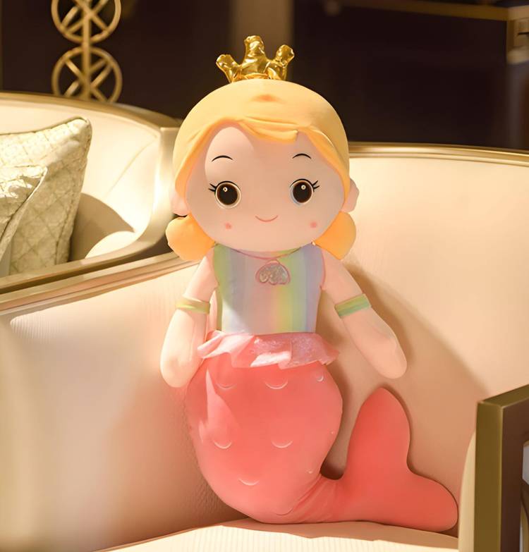 papapops Dolls Soft Toys for Girls Mermaid Dolls, Teddy Bears, Barbie Teddies - 30 cm