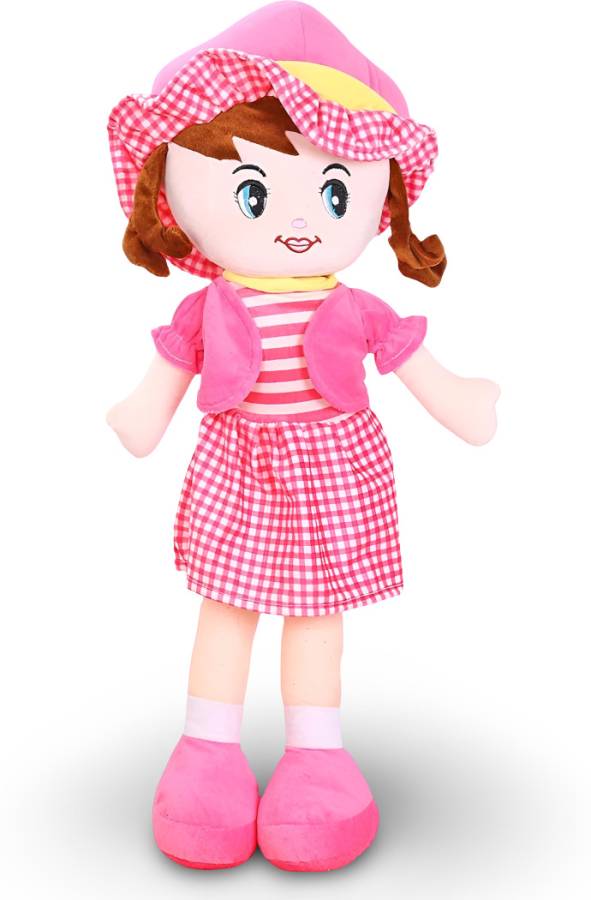P I SOFT TOYS CUTE SOFT WINKY DOLL SOFT TOYS BEAUTIFUL ATTRACTIVE STUFFED DOLL FOR GIRLS - 47 cm
