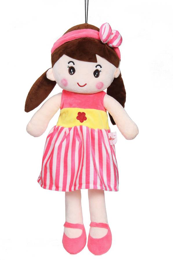 TOYTALES High Quality Huggable Cute Plush doll Stuffed Toy doll For Girls Birthday/ Plush Soft Toy For Baby Girls  - 40 cm