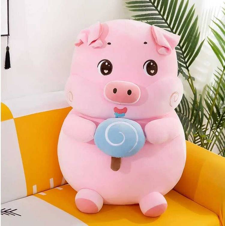 Teddy Daddy Candy Piggy Super Soft Stuffed Toy For Kids ( 35 cm - 1 Single Piece )  - 35 cm