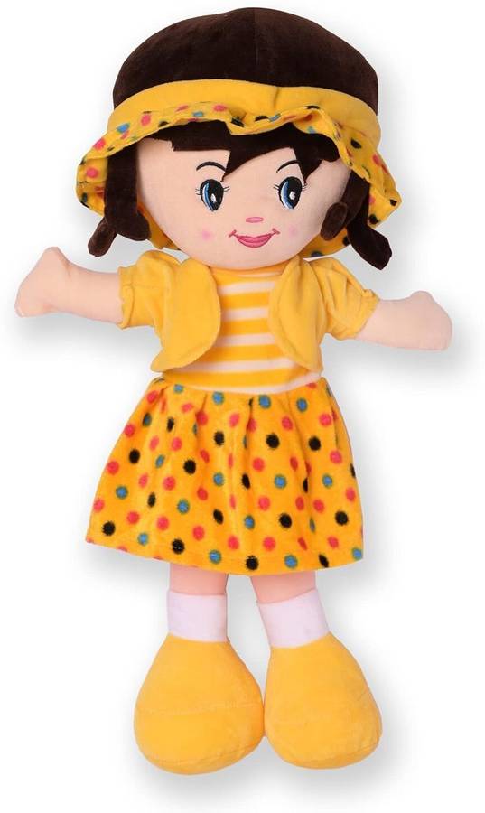 P I SOFT TOYS CUTE SOFT FABULOUS ATTRACTIVE CURLY DOLL  - 40 cm
