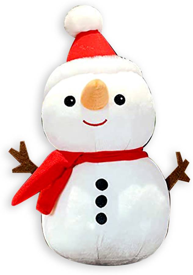 Besties Snowman Plush Toy Stuffed Snowman Animal Christmas Soft Toys for Christmas - 35 cm