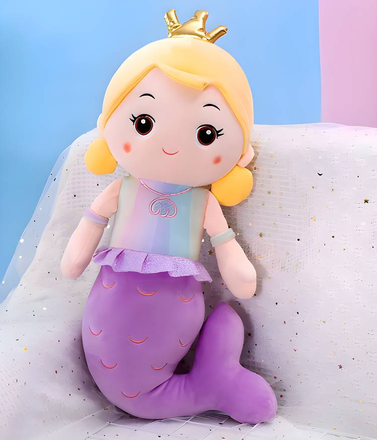 papapops Mermaid Dolls Soft Toy: Perfect Plush Stuffed Dolls for Girls Birthday Gift  - 30 cm