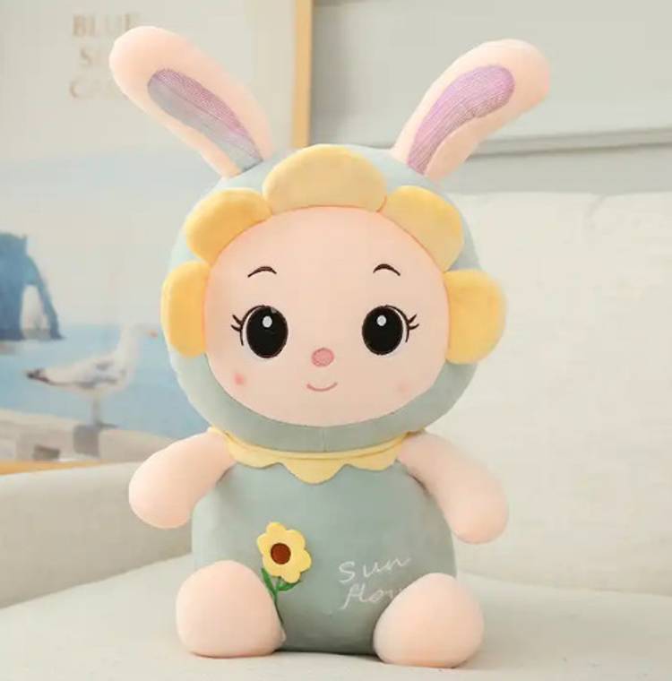 Teddify Bunny Soft toy sunflower doll for girls home decoration  - 35 cm