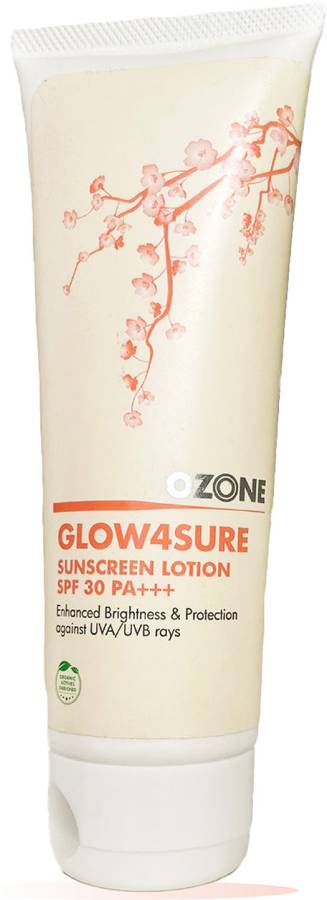 OZONE GLOW4SURE Sunscreen Lotion For Men & Women | Enriched With Organic Ingredients - SPF 30 PA+++ Price in India