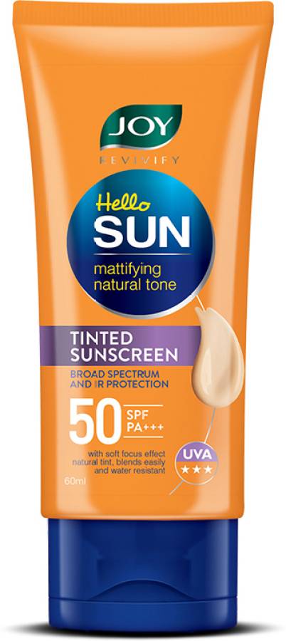Joy Revivify Hello Sun Mattifying Natural Tone Tinted Sunscreen - SPF 50 PA+++ Price in India
