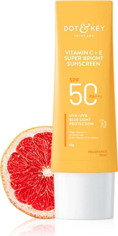 Dot & Key Vitamin C+E Super Bright Sunscreen, SPF 50 PA+++ - SPF 50 PA+++ Price in India