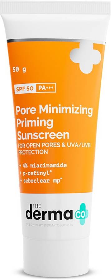 The Derma Co Pore Minimizing Priming Sunscreen with SPF 50 & PA+++ For Open Pores - SPF 50 PA+++ Price in India