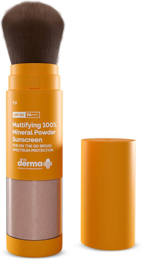 The Derma Co Mattifying 100% Mineral Powder Sunscreen For Broad Spectrum Protection - SPF 50 PA++++ Price in India