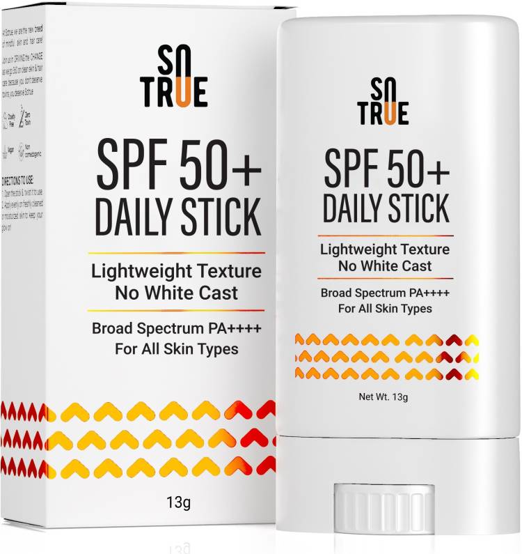 Sotrue SPF 50+ Daily Sunscreen Stick 13g | Lightweight, Water Resistant - SPF 50+ PA+++ Price in India