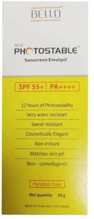 Photostable Sunscreen emulgel - SPF SPF 55. Pa++++ PA++++ Price in India