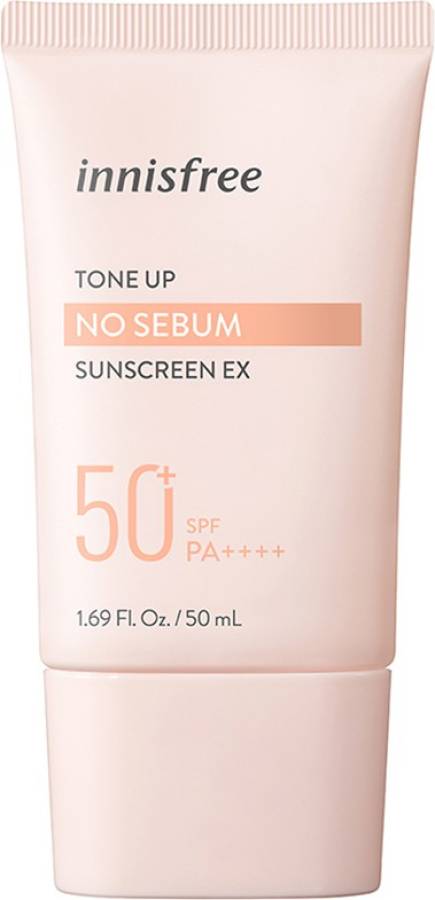 innisfree Tone Up No Sebum Sunscreen EX SPF50+ PA++++ - SPF 50+ PA++++ Price in India