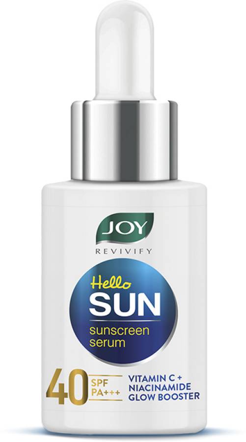 Joy Revivify Hello Sun Sunscreen with Vitamin C+ & Niacinamide Sunscreen Serum - SPF 40 PA+++ Price in India