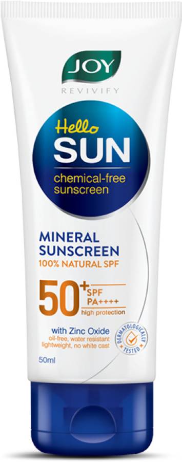 Joy Revivify Hello Sun Chemical-Free Mineral Sunscreen - SPF 50 PA++++ Price in India