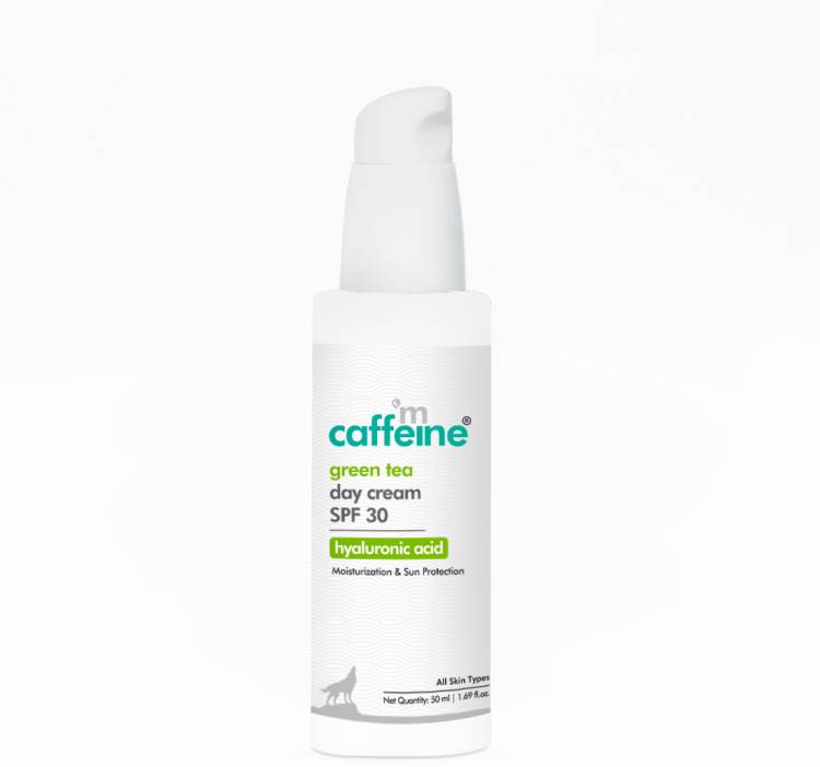 mCaffeine Green Tea day cream SPF 30 with hyaluronic acid - SPF 30 Price in India
