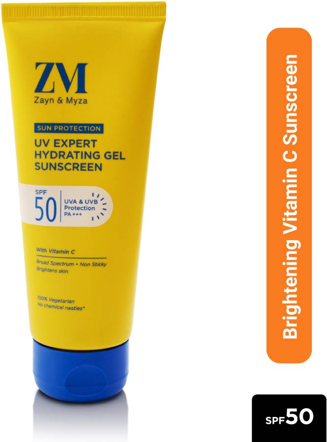 ZM Zayn & Myza UVA & UVB Protection Expert Hydrating Gel Sunscreen, Oil Control for Normal Skin - SPF 50 PA+++ Price in India
