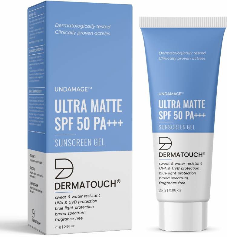 Dermatouch Undamage Ultra Matte Sunscreen Gel SPF 50 PA+++ | Water & Sweat Resistant - SPF 50 PA+++ Price in India