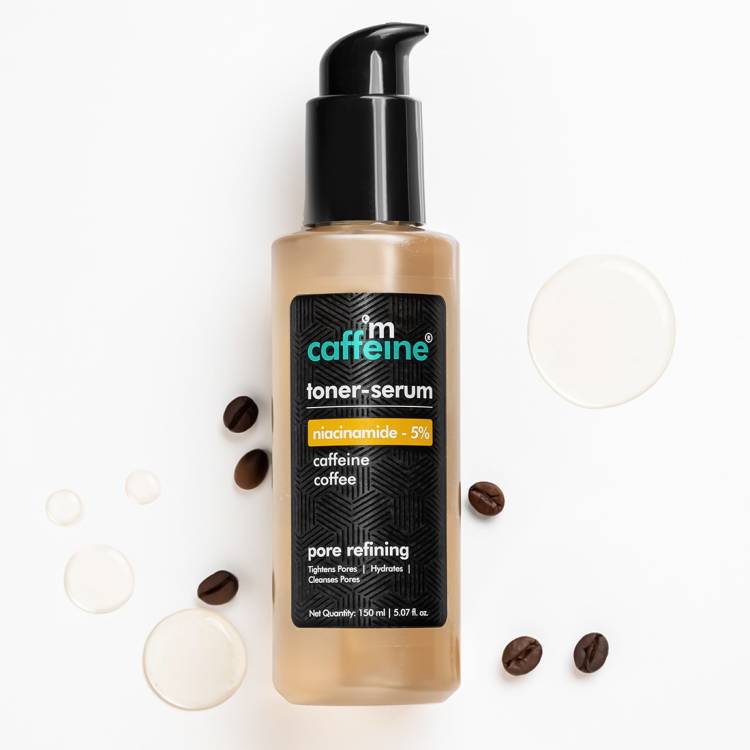 mCaffeine 5% Niacinamide 2in1 Toner-Serum with Coffee for Pore Tightening |Fades Blemishes Men & Women Price in India