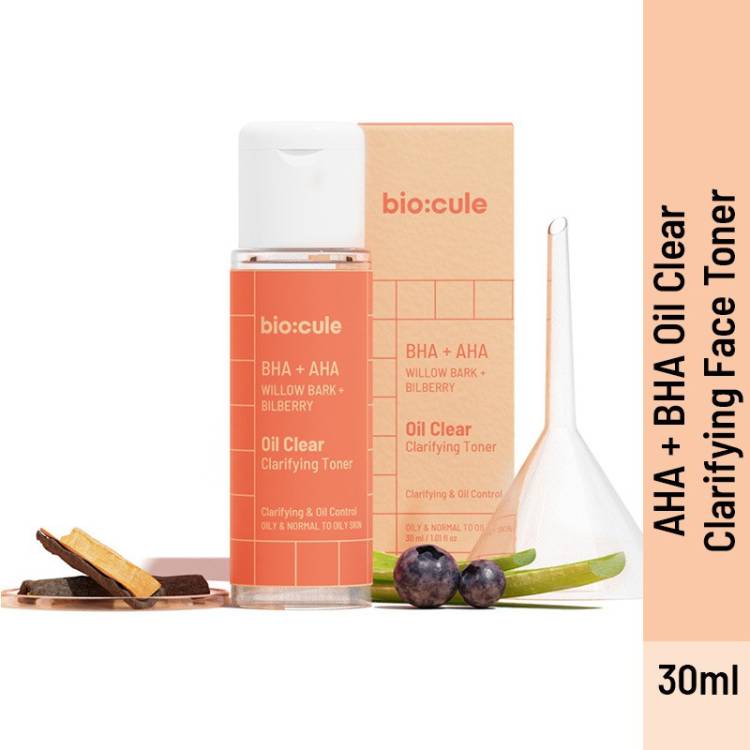 biocule AHA BHA Salicylic Acid Oil Clear Clarifying Face Toner for Normal to Oily Skin Men & Women Price in India