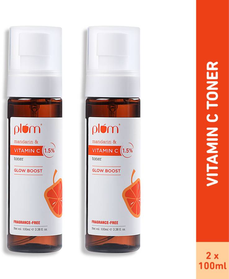 Plum Mandarin & Vitamin C 1.5% Toner -Pack of 2 Men & Women Price in India