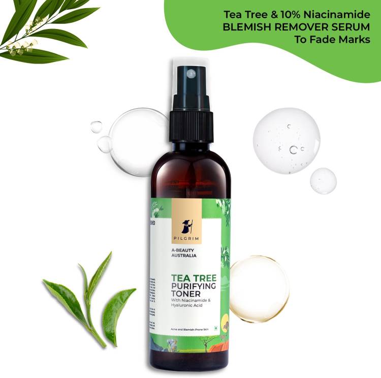 Pilgrim Tea Tree Purifying Alcohol-Free Face Toner To Cleanse, Refine & Tighten Pores Men & Women Price in India