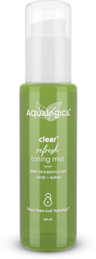 Aqualogica Clear+ Refresh Toning Mist with Green Tea & Salicylic Acid Facial Toner 100 ml Men & Women Price in India