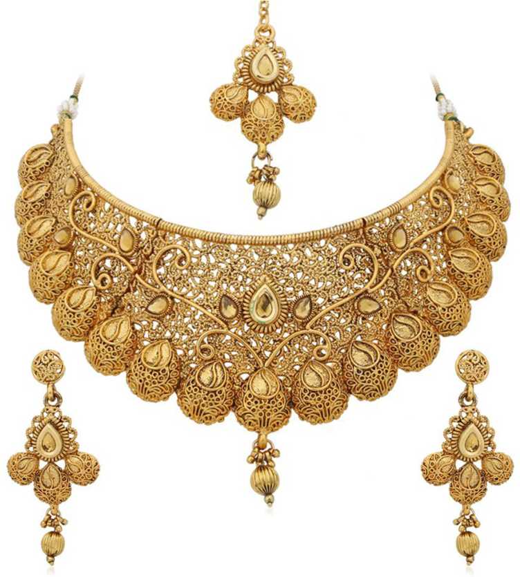 Sukkhi Alloy Gold-plated Jewel Set  (Gold)