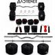 Adrenex 30 kg PVC Home Gym Kit with 3ft Curl & Straight Rods - Image 7