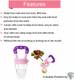 Organic Kidz Little Angle BPA Free Silicone Nipple Fresh Food Fruit Feeder Baby Feeding Medium Flow Nipple 3