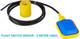 GSK Corporation Float Switch Sensor for Water Level Controller with 2 Meter Wire: Select NO/NC Wired Sensor Security System 4