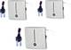 Tool Point Water Tank Overflow Alarm Battery Operated UW-07 DC Pack of 3 Wired Sensor Security System 1