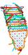 mile fashion New Born Washable Reusable Hosiery Cotton Diapers, 0-6 Months (Multicolour) - Pack of 12 2