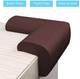 SYGA Thick Infant Kids Safety Safe Table Desk Corner Edge Cushions Guard Protectors (Pack of 12, Brown) 3