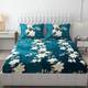 EXFAB Woolen King Fitted (Elastic) 354 TC Printed Bedsheet 3