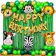 PARTY MIDLINKERZ Animal Birthday Decoration kit set items Combo for Kids, Girls, Boys 1