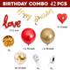 PARTY MIDLINKERZ Love Birthday Decoration Birthday Decoration Kit Items Set for Wife, Husband 2